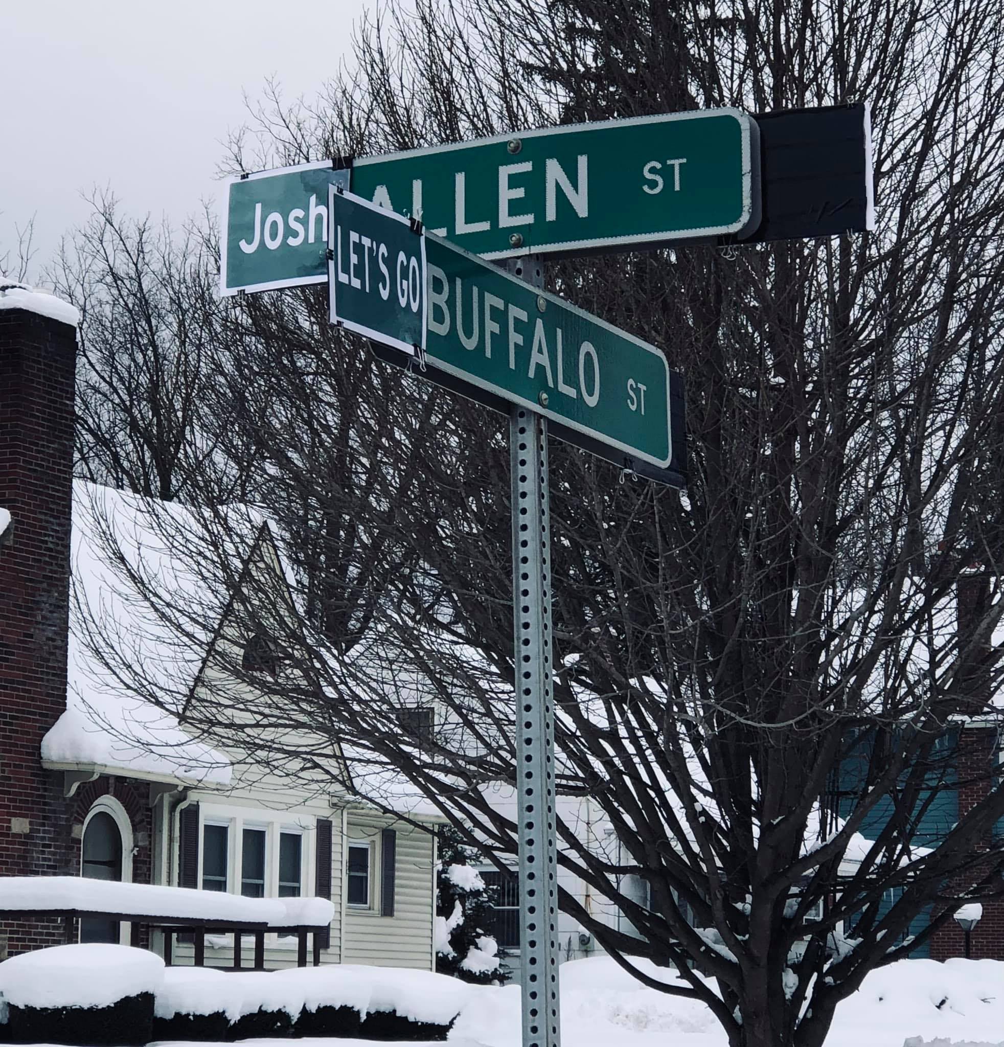 Gowanda street signs highlight Bills fever | News, Sports, Jobs - Vimarsana News